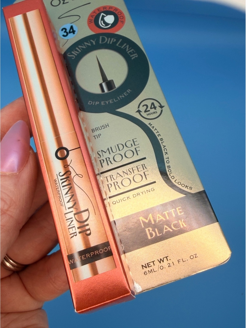 OZELAB Skinny Dip Liner Waterproof Matte Black Eyeliner 6ml
